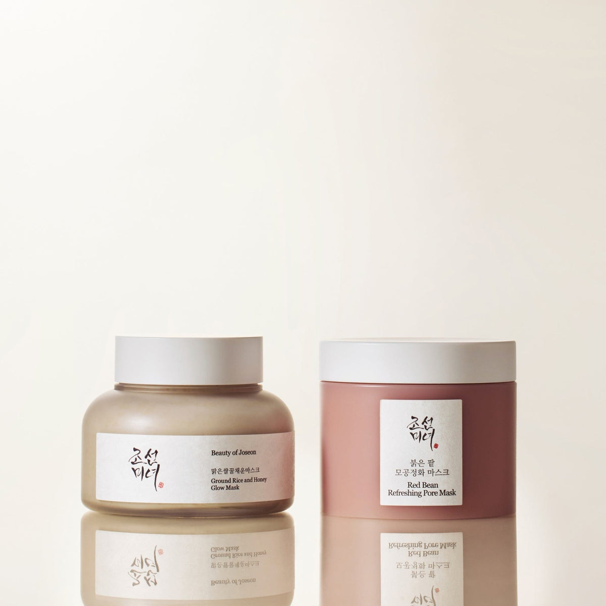 Beauty of Joseon - Refining Pore Care Duo: Red Bean Pore Mask 140 ml + Ground Rice and Honey Glow Mask 150 ml