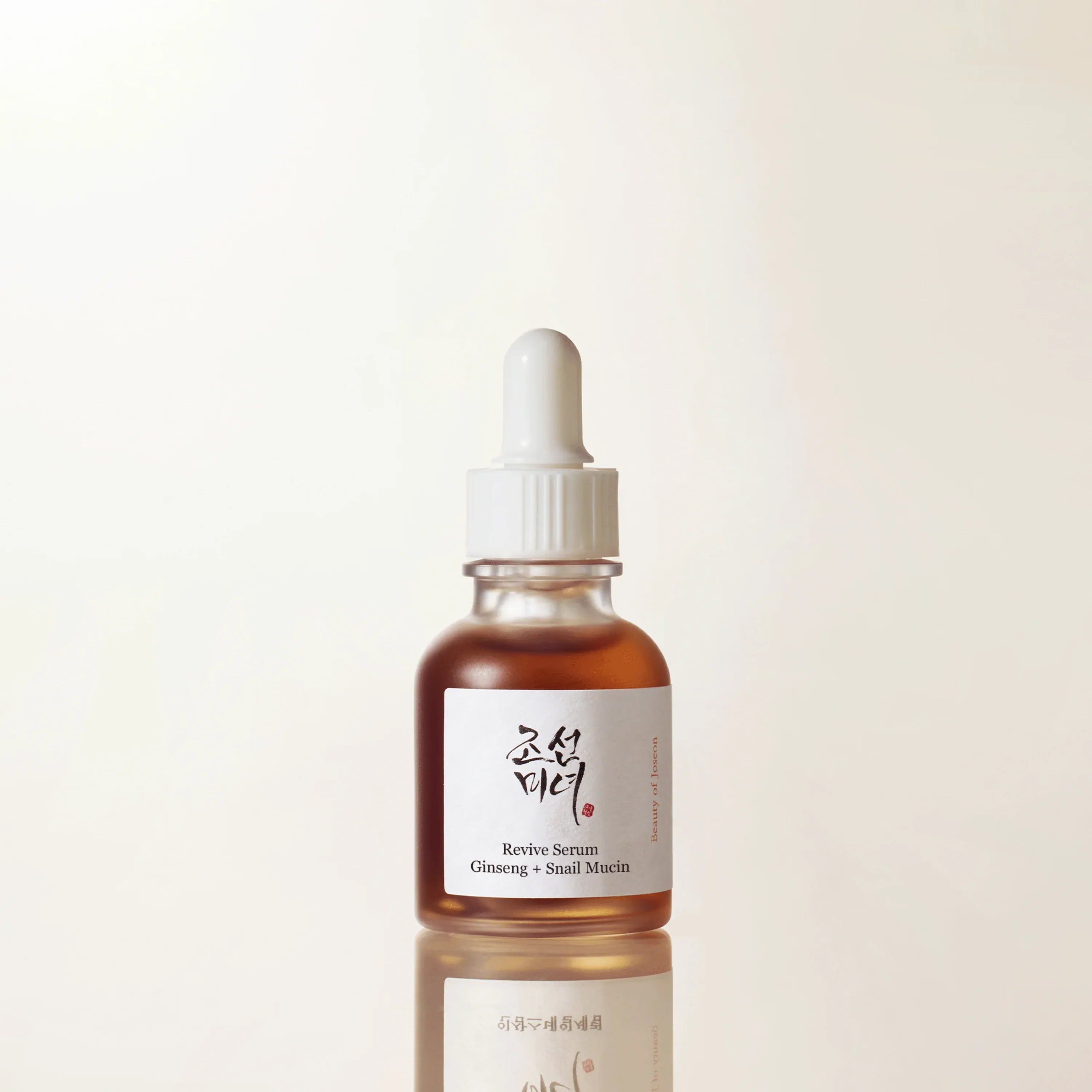 Beauty of Joseon Revive Serum Ginseng Snail Mucin 30mL pump bottle — front-of-pack at $17 retail anchor